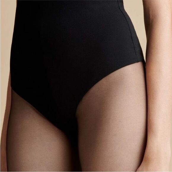 Khaite NWT Cerise Women's Off-the-Shoulder Twisted Bodysuit Black Small $890 - Picture 10 of 13